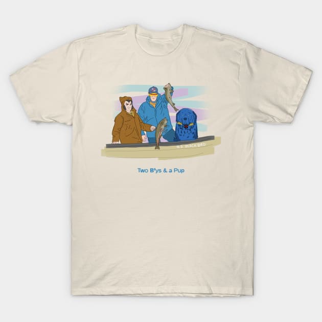 Two B'ys & a Pup T-Shirt by KyleCallahanPhotography